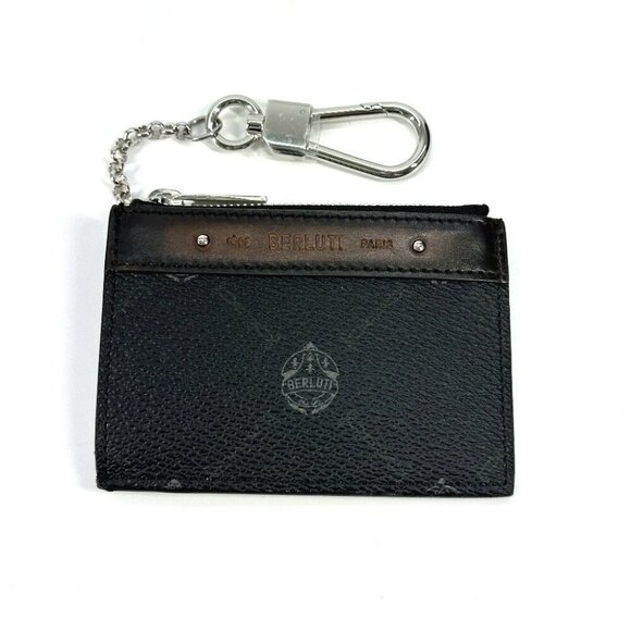 Berluti Chain with key ring logo Wallet Coin Compartment coin purse - Picture 1 of 10